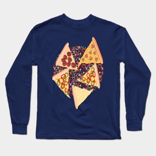 Pizza Pattern No.2 Long Sleeve T-Shirt